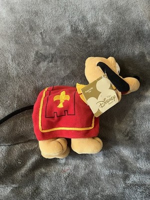 Vintage Disney Store - Pluto Plüsch - Royal Knight Kostüm Stofftier - Neu mit Etikett