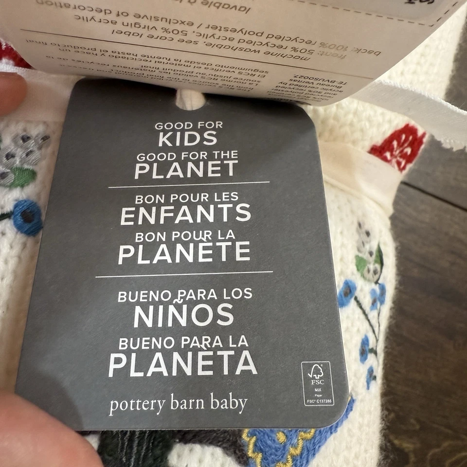 POTTERY BARN KIDS RIFLE PAPER CO NUTCRACKER HEIRLOOM BABY BLANKET (NO NAME) - Image 4 of 4