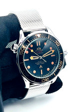 Nuovo orologio uomo automatico nero dettagli arancione maglia milanese regolabil