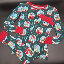 Disney Little Sleepies Pixar Snow Globe Pj Set Size 9/10 Pajamas Christmas