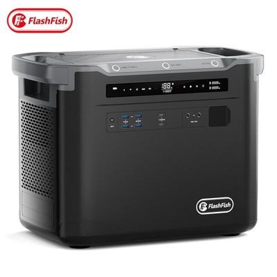 Flashfish Portable Power Station 2000W 1997Wh 4000W-Peak LiFePO4 Pure Sine  Wave | eBay