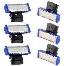 Microtouch Solo Replacement Heads - 6 Pack for Men's Electric Trimmer