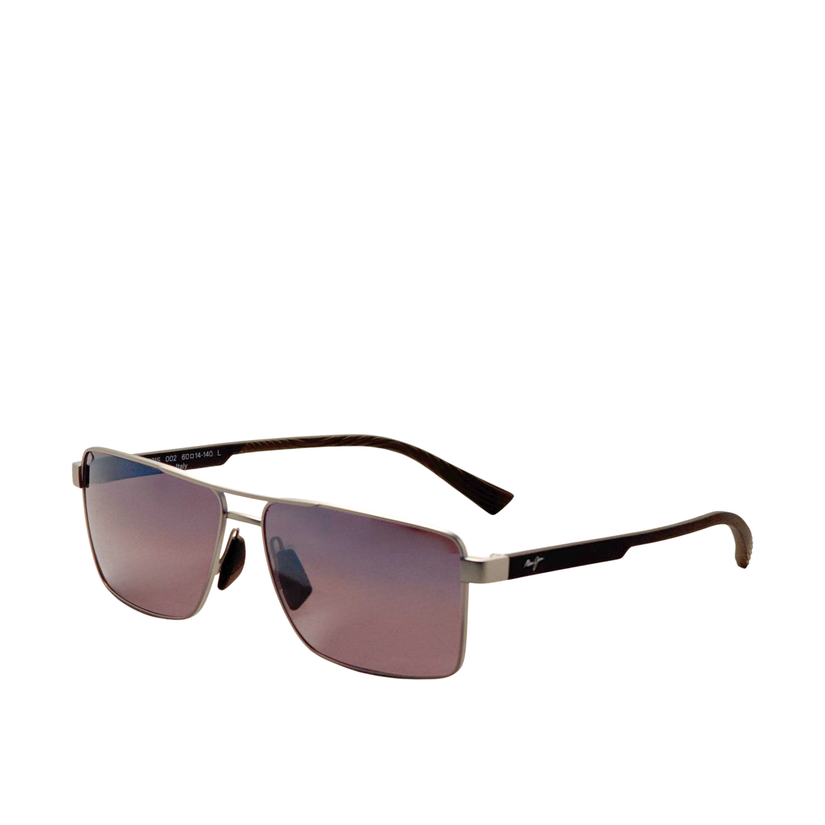 Maui Jim Men's Piha 60mm Matte Silver Brown Polarized Sunglasses