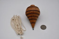 Trompo de Madera Wood Spinning Top Artesanal de Mezquite Mexicano