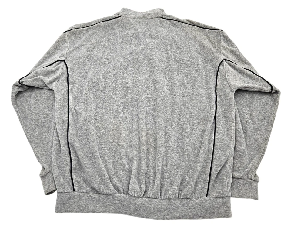 Traje de chándal Norm Thompson de terciopelo gris grande chaqueta y pantalones Foto 3 de 4