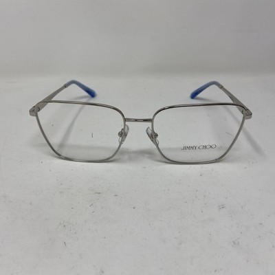 JIMMY CHOO EYEWEAR JC 2003 3014 55-17-140 SILVER FLEX HINGE EYEGLASSES :767