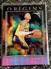 2023-24 Panini Origins - Maxwell Lewis #20 (RC) #d 36/49 Lakers