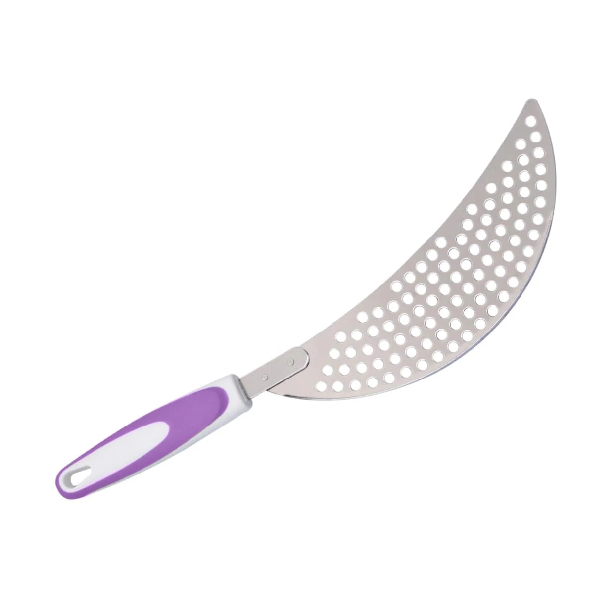 14.57 Inch Stainless Steel Pot Strainer with Handle Pan Drainer Clip-on Kitch...