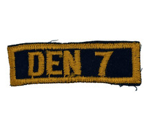 Vintage Cub Scout Den Number Patch Den 7 Embroidered BSA