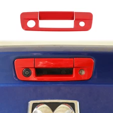 Car Rear Door Tailgate Handle Decor Cover Trim For Dodge RAM 1500 2010-2017 Red
