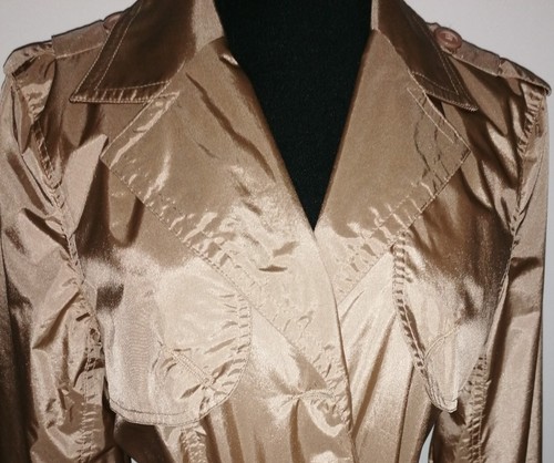 Trenchcoat Regenmantel Hammer Teil in Gold 34-36 ausverkauft ! - Bild 16 von 16
