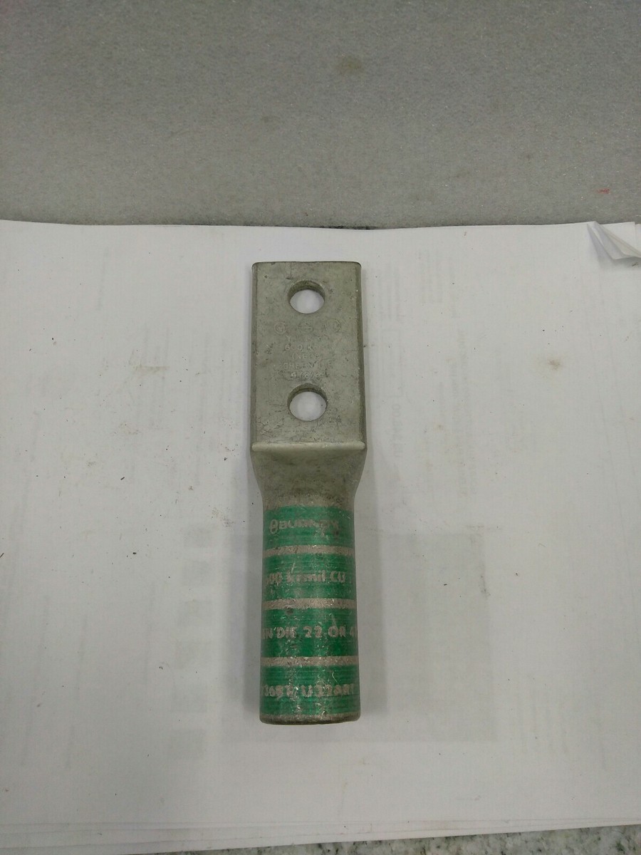 Burndy YA36-2N Compression Lug For 600 KCMIL GREEN DIE 472