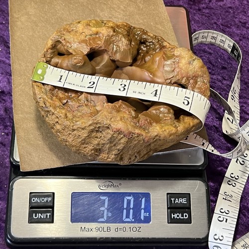 5-3/4” Unique Botryoidal Chalcedony Agate Geode Quartz Kentucky 3Lb Red Brown - Picture 7 of 7