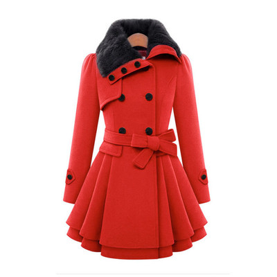 Mantel Parka Jacke Damen Herbst Winter Frühling Rot Schwarz Camel S - 7XL BC380