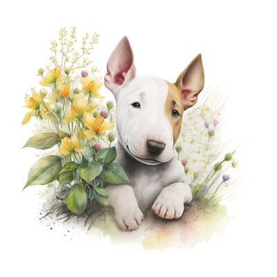 Bullterrier Auto Aufkleber 'ON BOARD' - Reflektierend & Wasserdicht 15cm