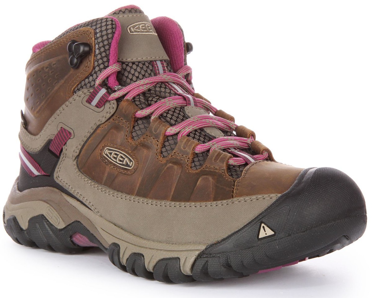Keen Targhee III Waterproof Rugged Sole Hiking Boots Brown Pink Womens US  6- 10