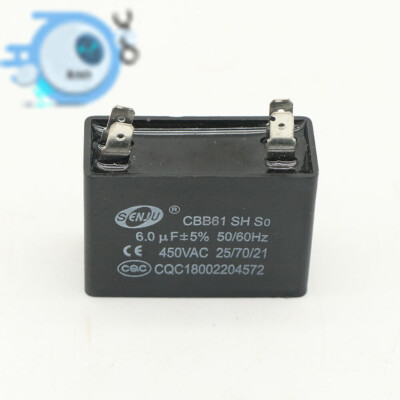 1PCS Getinge CBB61 SH Capacitor, 450VAC, 50/60Hz, 2.5μF - Free Shipping