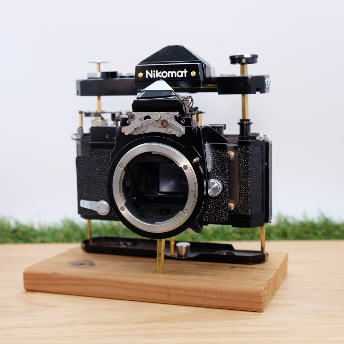 Nikon Nikomat FT 35mm SLR Black Artistic Brass Skeleton