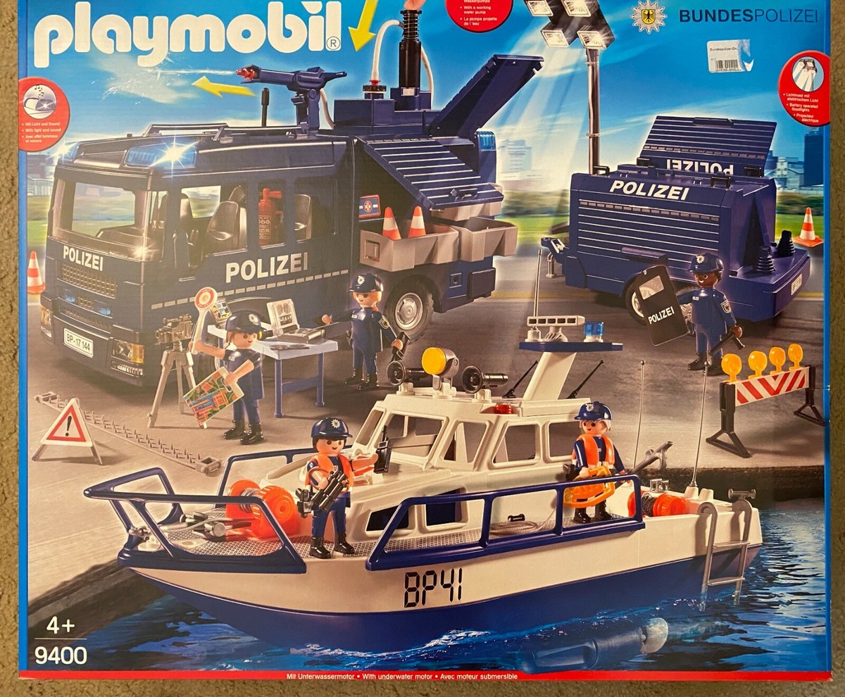 Casques Bleu Marine Anti-émeutes PLAYMOBIL Pour Figurines Police/militaire - Occasion