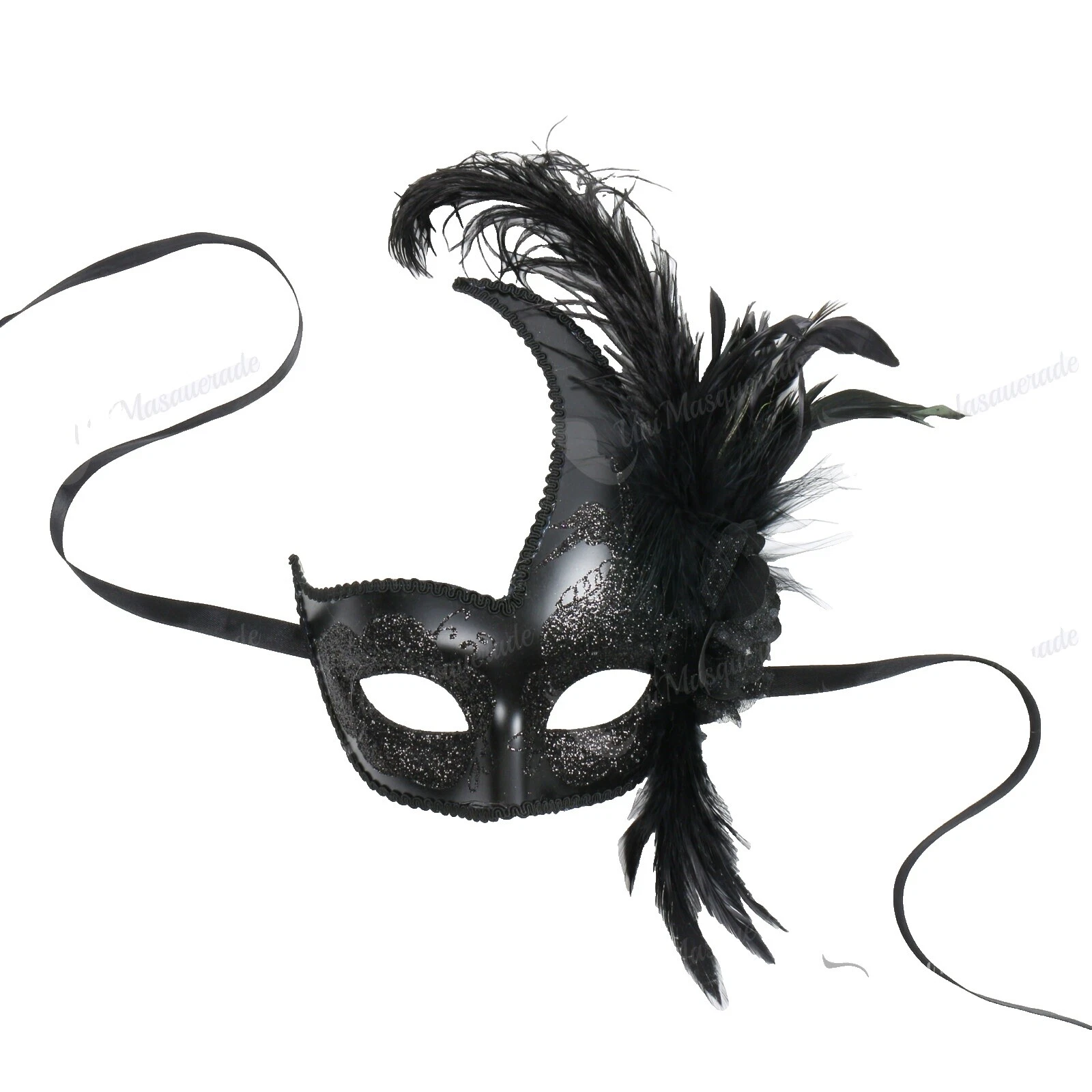 Venetian Women Feather Costume Masks & Eye Masks