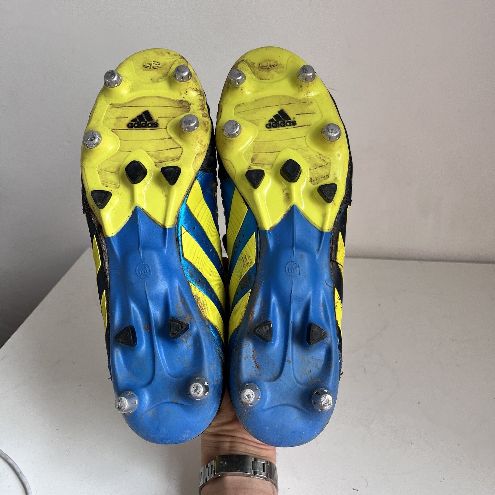 Adidas Predator Rugby Boots Player Match Worn Made In Germany Signed