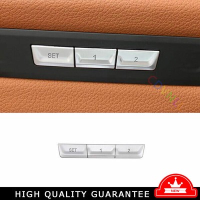 Seat Adjustment Memory Button Trim For BMW 5 Series G30 2018-2022 Matte Silver
