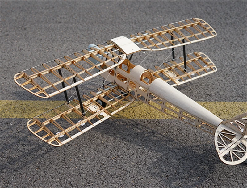 DIY Havilland DH 82 Tiger Moth Wood Plane Airplane Kit Wingspan 102cm Model Toy - Image 3 of 4