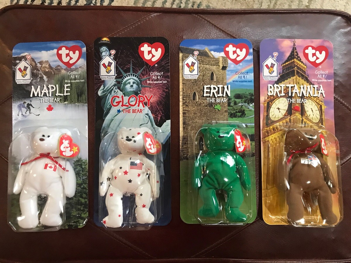 beanie babies Independence Bears 4 Set Rare 1999 McDonald's | eBay