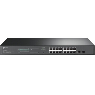 TP-Link TL-SG2218P 16-Port Gigabit L2 Sm. Switch PoE+ 2x SFP, 19 Zoll, BRANDNEU