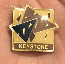 VTG 1980s COORS KEYSTONE Keystone Light Beer Brew Advertising Lapel Hat Tie Pin