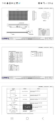 LUMEX LDM-6432-P5-BLE4-1 matrix panel. Data sheet in pictures - Picture 9 of 10