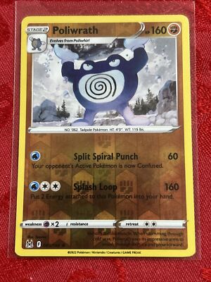 Poliwrath 085/196 - Lost Origin - Reverse Holo - Rare - Pokémon