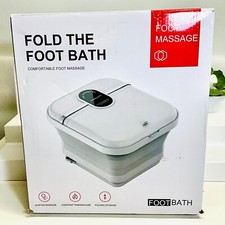 Collapsible Foot Spa,Foot Bath with Heat and Massage and Bubble Jets,Foot