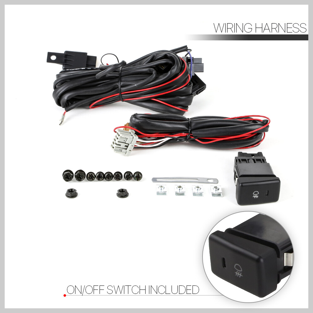 Smoke Tinted Fog Lights Kit For 96-98 Honda Civic – Includes Switch & Harness, Halogen H3 Bulbs, DOT/SAE