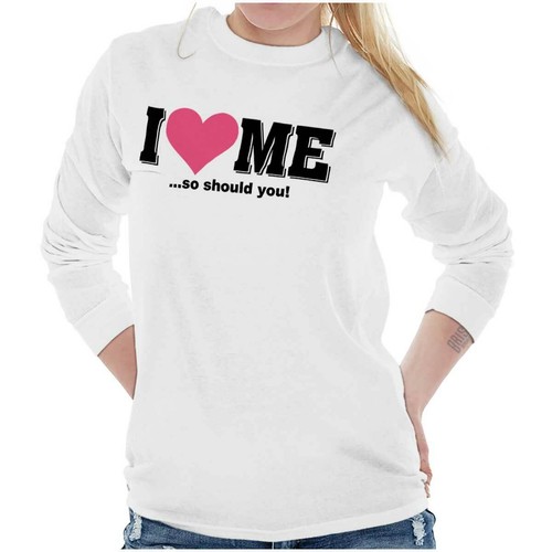 Love Me Funny Single Dating Valentine's Day Long Sleeve Tshirt for Men or Women - Picture 3 of 3
