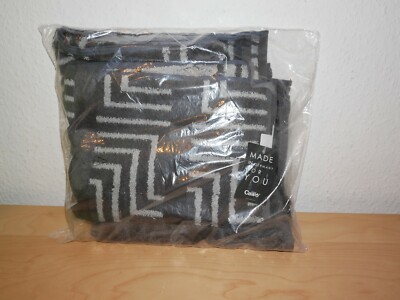 2x Cawö Handtuch Noblesse Dekor 1065 & 1066 grau anthrazit - NEU / VERSCHWEISST