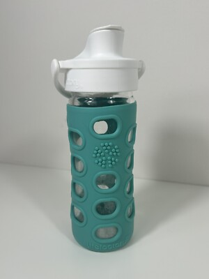 Lifefactory 12oz Glass Water Bottle With Active Flip Cap & Silicone Sleeve - Desert Rose - View #13