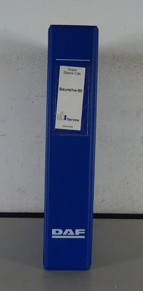 Manuale Officina DAF Camion Super Space Cab Serie 95 Con Cummins-Motor Di 1994 - Immagine 2 di 4