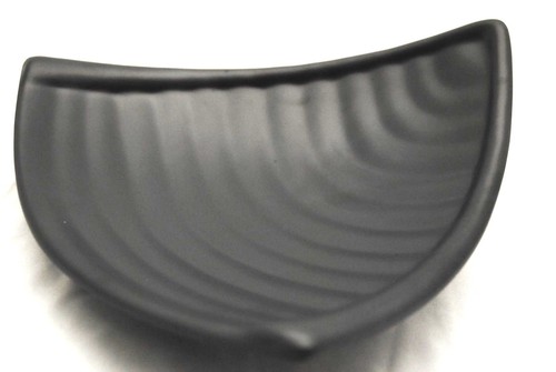 Creative 8" 9" Triangular Melamine Plate Dinner Salad Sushi Serving Dish Black - Picture 2 of 14