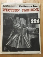 Authentic Patterns 224 Square Dance Costume, UNCUT, Size 8