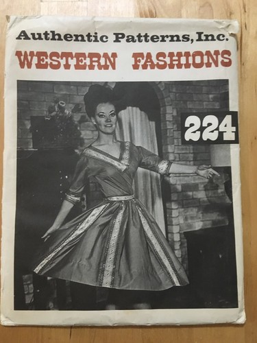 Authentic Patterns #224 Square Dance Costume, UNCUT, Size 8 - 第 1/1 張圖片