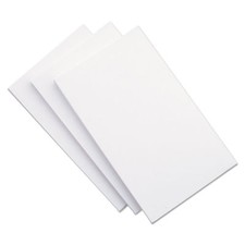 5x8 Blank Unruled White Index Cards 5 packs of 100, 500!! NEW Factory Sealed..  