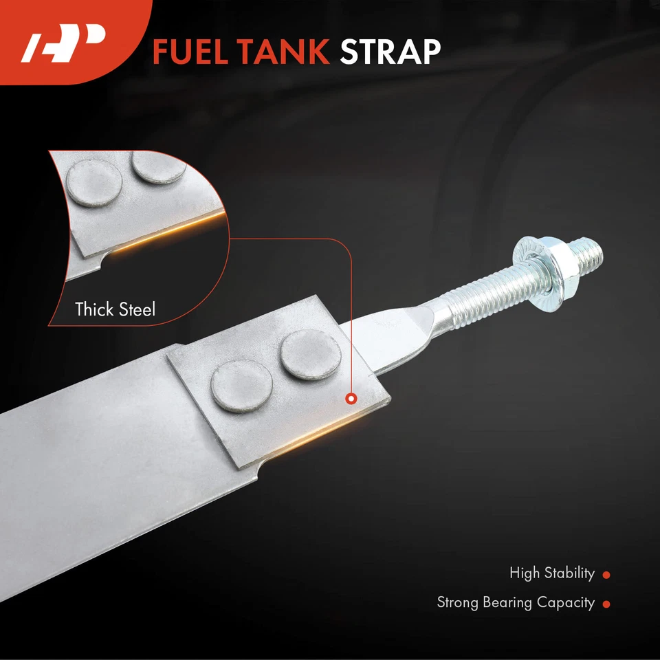 2x correas de tanque de combustible de acero para Chevrolet P20 1981-1989 P30 1981-1999 GMC P3500 Foto 3 de 4