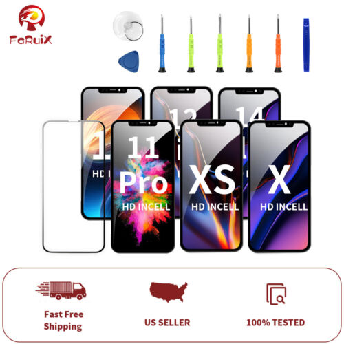 For iphone X XS 11 Pro 12 12 Pro 12MINI 14Plus LCD Screen Replacement /Tools Kit - Picture 1 of 25