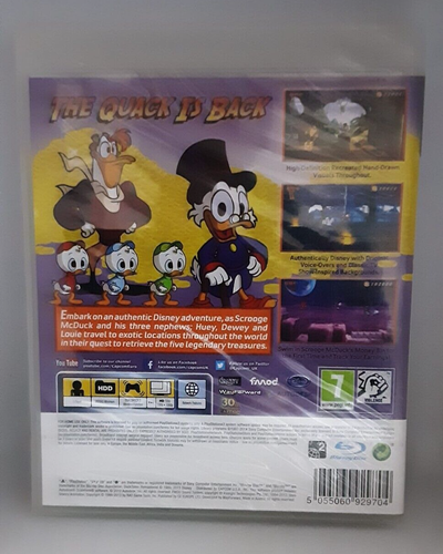 DISNEY DUCK TALES REMASTERED SONY PS3 NUOVO SIGILLATO IMPORT CAPCOM VERS INGLESE - Foto 2 di 2