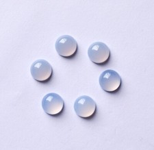 Natural Chalcedony Round 3 mm To 12 mm Size Calibrated Loose Gemstones Cabochon