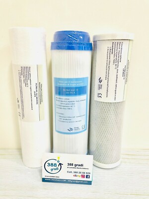 Kit De 3 Filtros Para Depurador De Agua Por ósmosis Inversa - Carbón Activo Y CTO