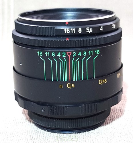 Made in USSR Helios 44-2 lens 2/58 M42 mount. Exc .CLA.№78098778