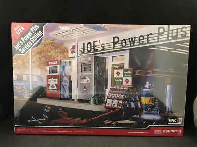 #ad #ad Academy Joe#x27;s Power Plus Service Station 1:24 Scale Plastic Model Kit 15122 $69.99