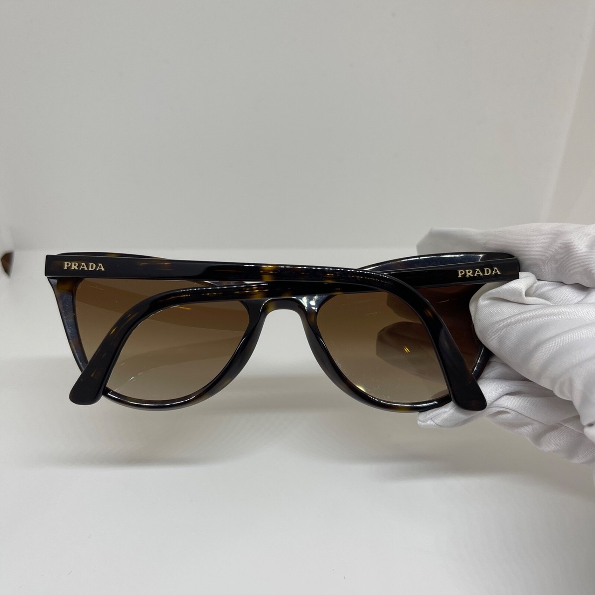 Prada SPR01V Sunglasses Frames Havana Cat Eye Rare Prada Women main image 4